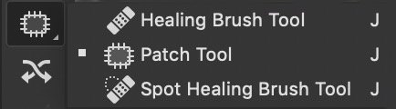 Content Aware fill tool icons on the toolbar.