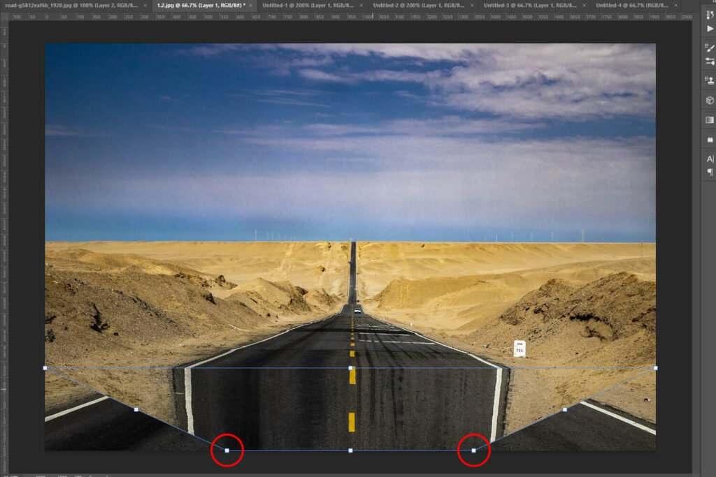 How to Bend a Road in Photoshop