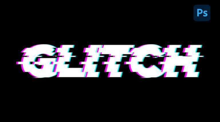 Quick Way To Create A Glitch Text Effect In Photoshop - Mypstips