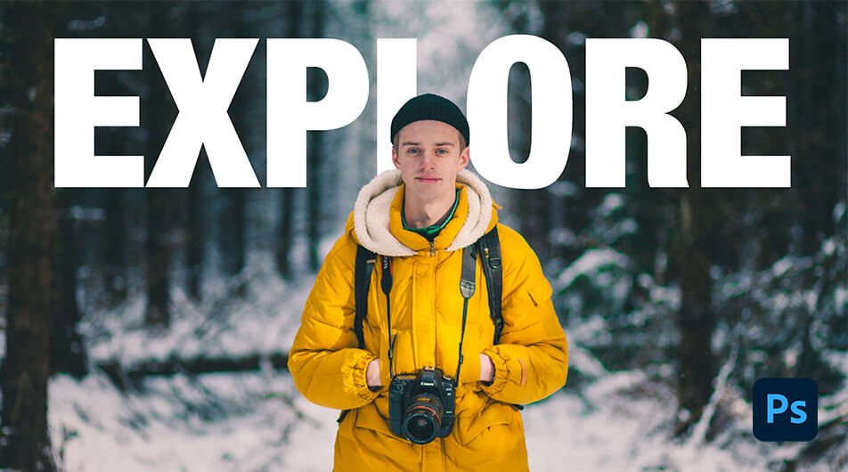 How To Overlap Text With An Image In Photoshop