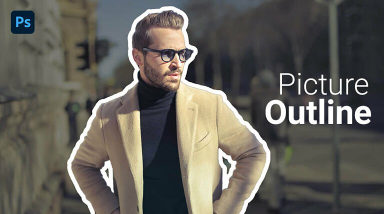 How to Outline a Picture in Photoshop in 1 Minute - Mypstips