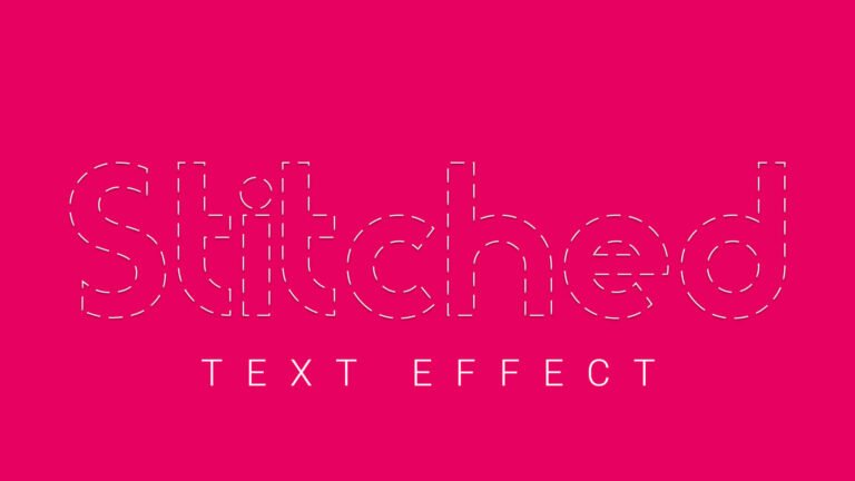 Easy Way To Create A Stitched Text Effect In Photoshop - Mypstips