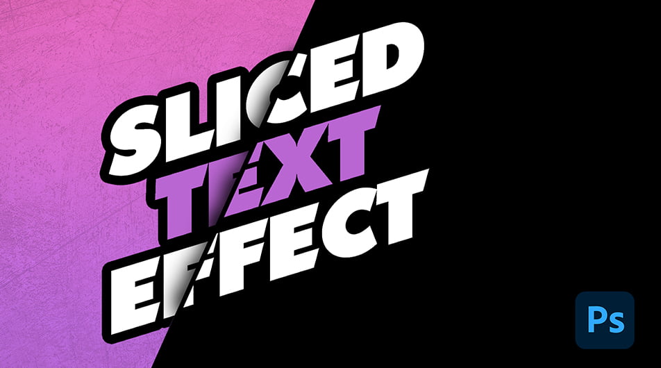 Sliced Text Effect In Photoshop - Quick & Easy Tutorial - Mypstips