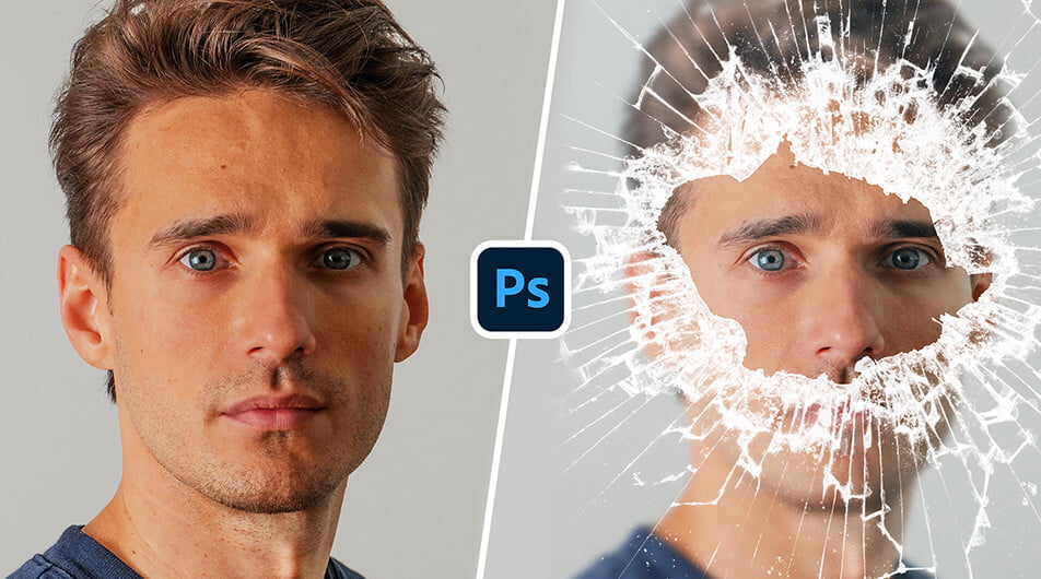 How To Create A Simple Broken Glass Effect In Photoshop Mypstips