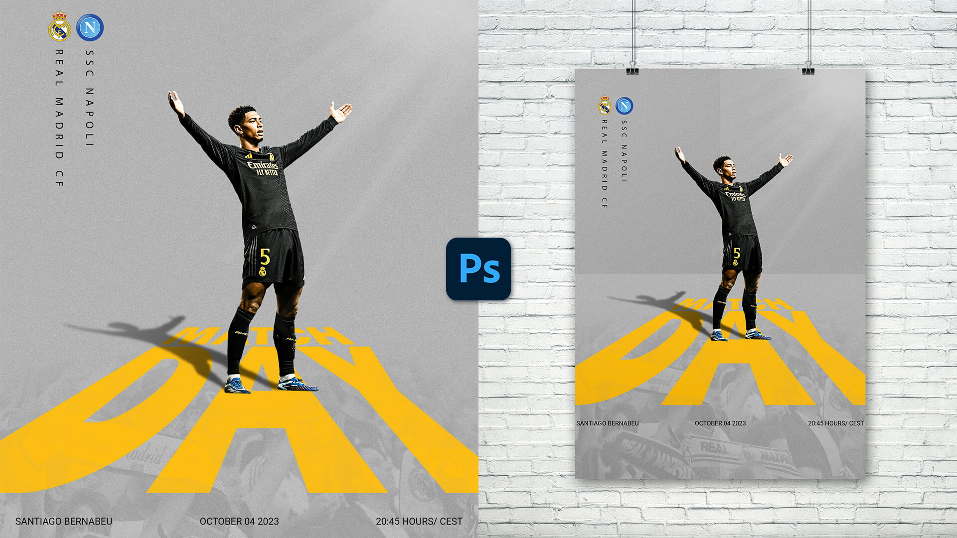 Football Poster Design in Photoshop