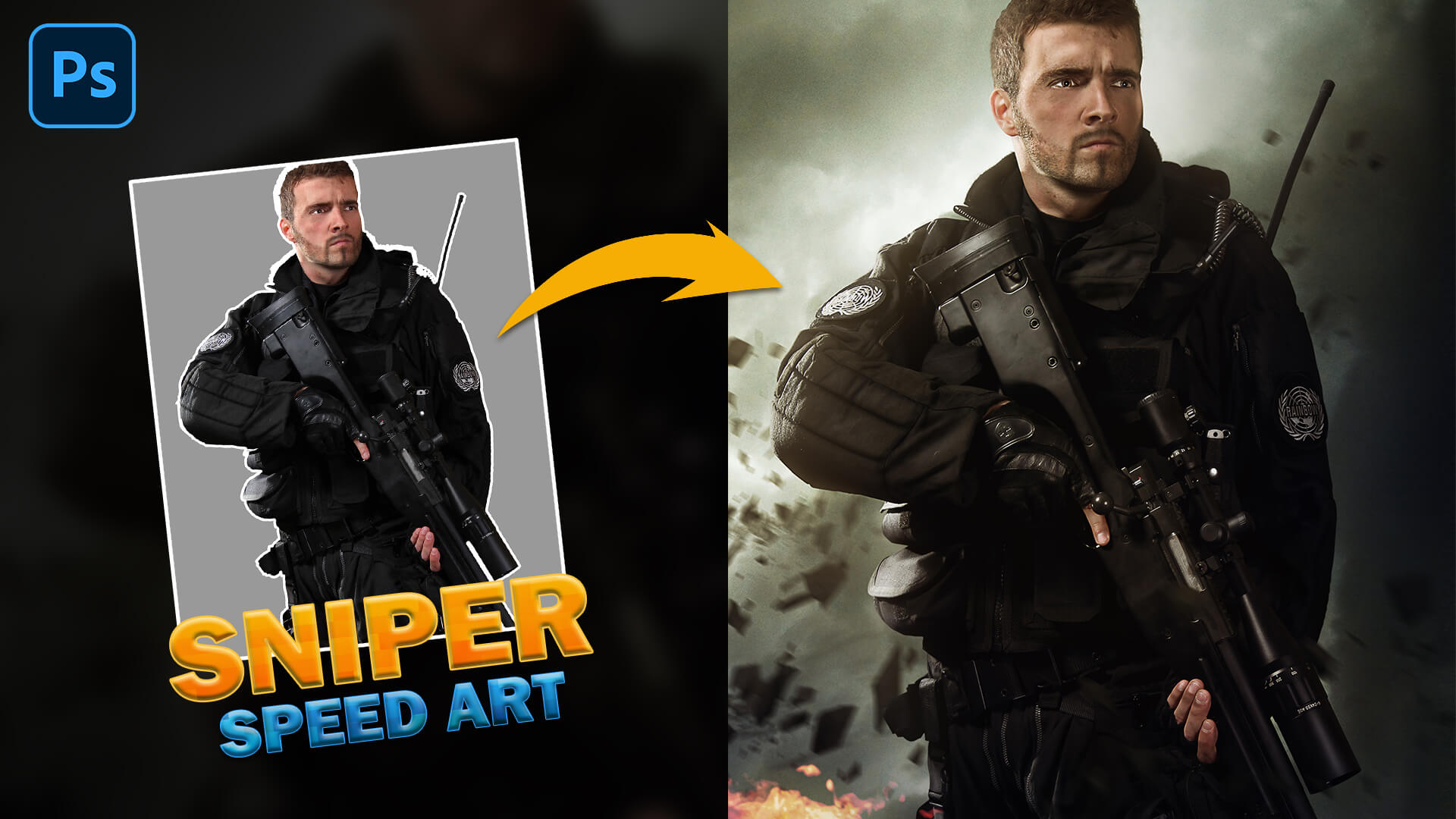 Sniper Photo Manipulation Speed Art - Mypstips