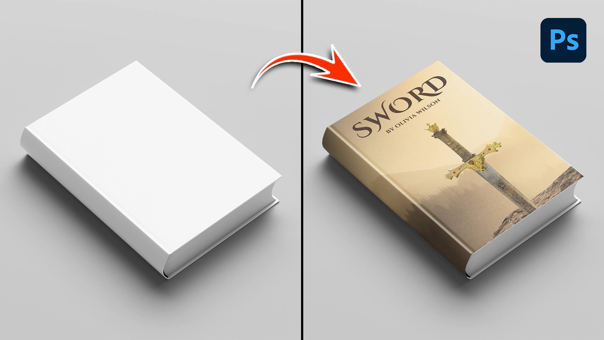 How to Make Book Cover Mockup in Photoshop.