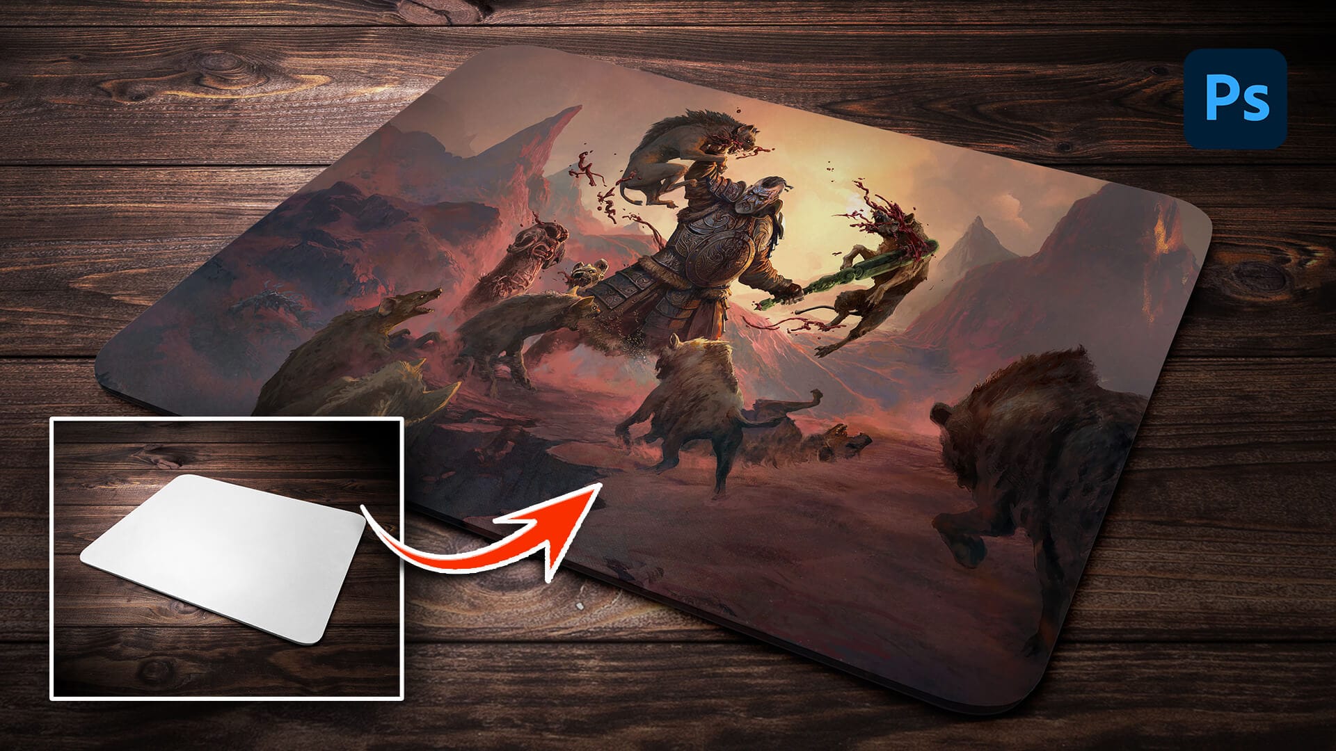 How to Create a Mouse Pad Mockup in Photoshop - Mypstips